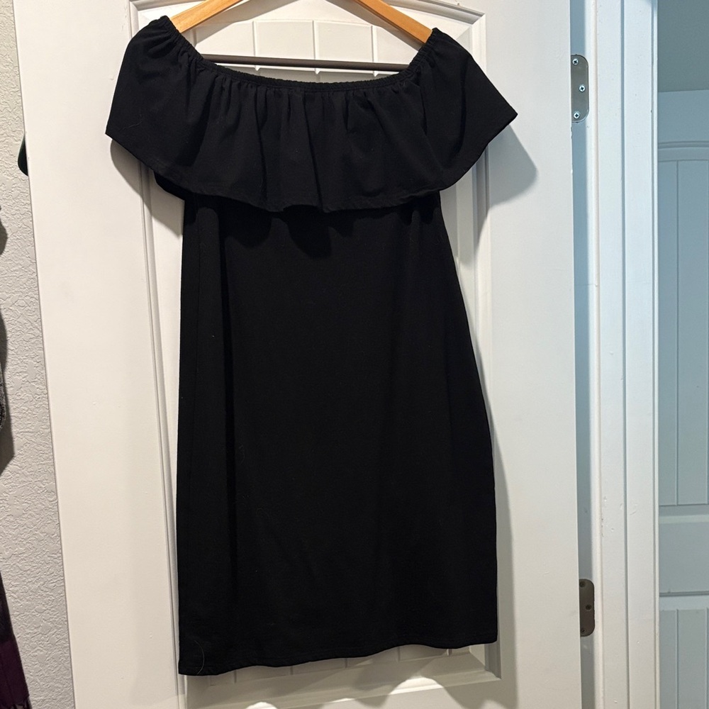 Black Off the Shoulder Dress